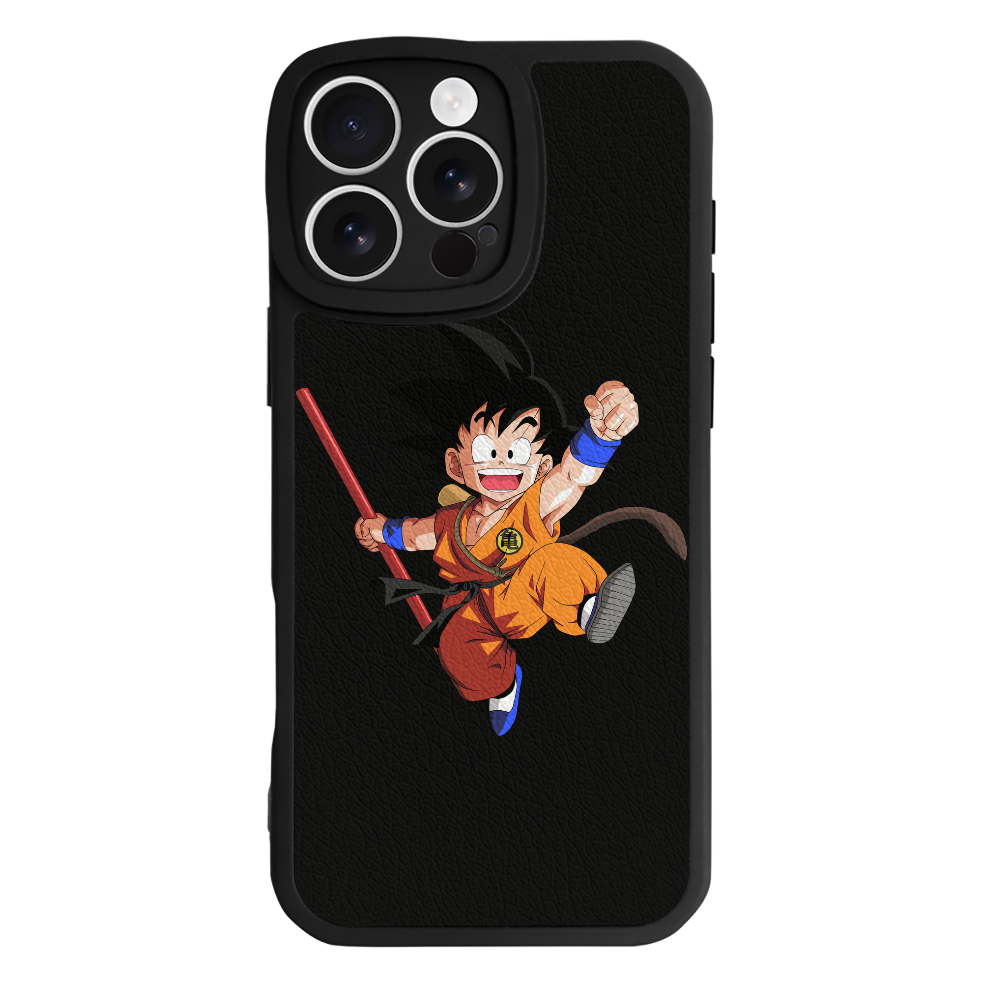 （画像用） ドラゴンボール 孫悟空（そん ごくう）Son Goku カカロット DRAGON BALL Kakarotto 【iPhone 16シリーズ対応】シリコンスマホケース（レザー調） 材質：シリコン